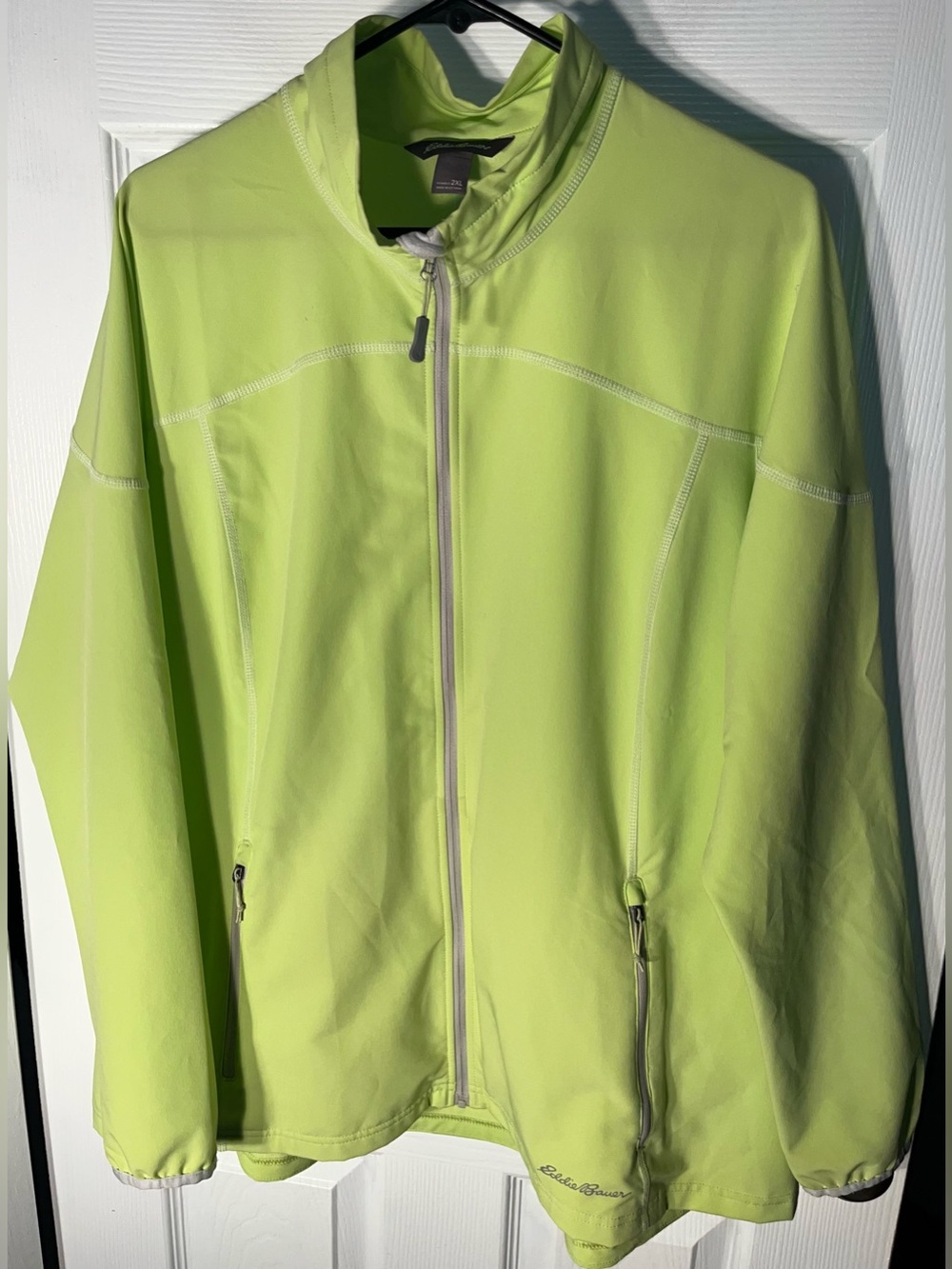 Women’s 2XL Eddie Bauer Long Sleeve Full Zip Jacket Lightweight Wind Breaker